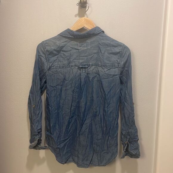 American Eagle Outfitters woman’s denim long sleeve shirt - Picture 5 of 11